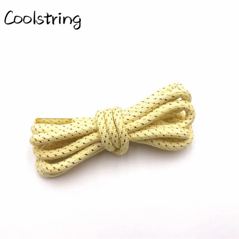 Coolstring 4.5mm Fashion Striped Glitter Round Rope Shoelaces Shiny Shimmering Shoe Laces Shiny Sparkly For Sports Canvas Shoes Coolstring 4.5mm Fashion Striped Glitter Round Rope Shoelaces Shiny Shimmering Shoe Laces Shiny Sparkly For Sports Canvas Shoes