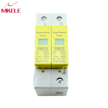 

Surge Protector SPD 10KA~20KA 385VAC 1P+N Mini House Low-voltage Arrester Device High Quality Lightning Protection Protective