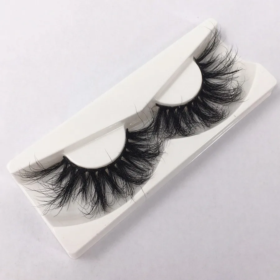 

Volumn Eyelashes 25mm Lashes For Makeup 3D Mink Lashes Extension Thick False Eyelashes Natural Fake Eyelashes Long Faux Cils