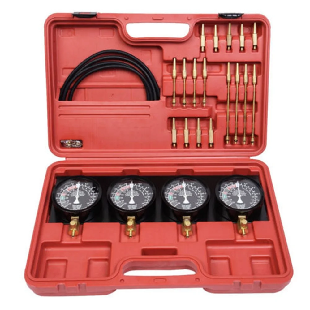 

1 Set Tool Case Durable Tool Kit Gauge Set Rubber Hose Synchronizer Carb Sync Gauge Set Fuel Vacuum Carburetor For Motorcycle