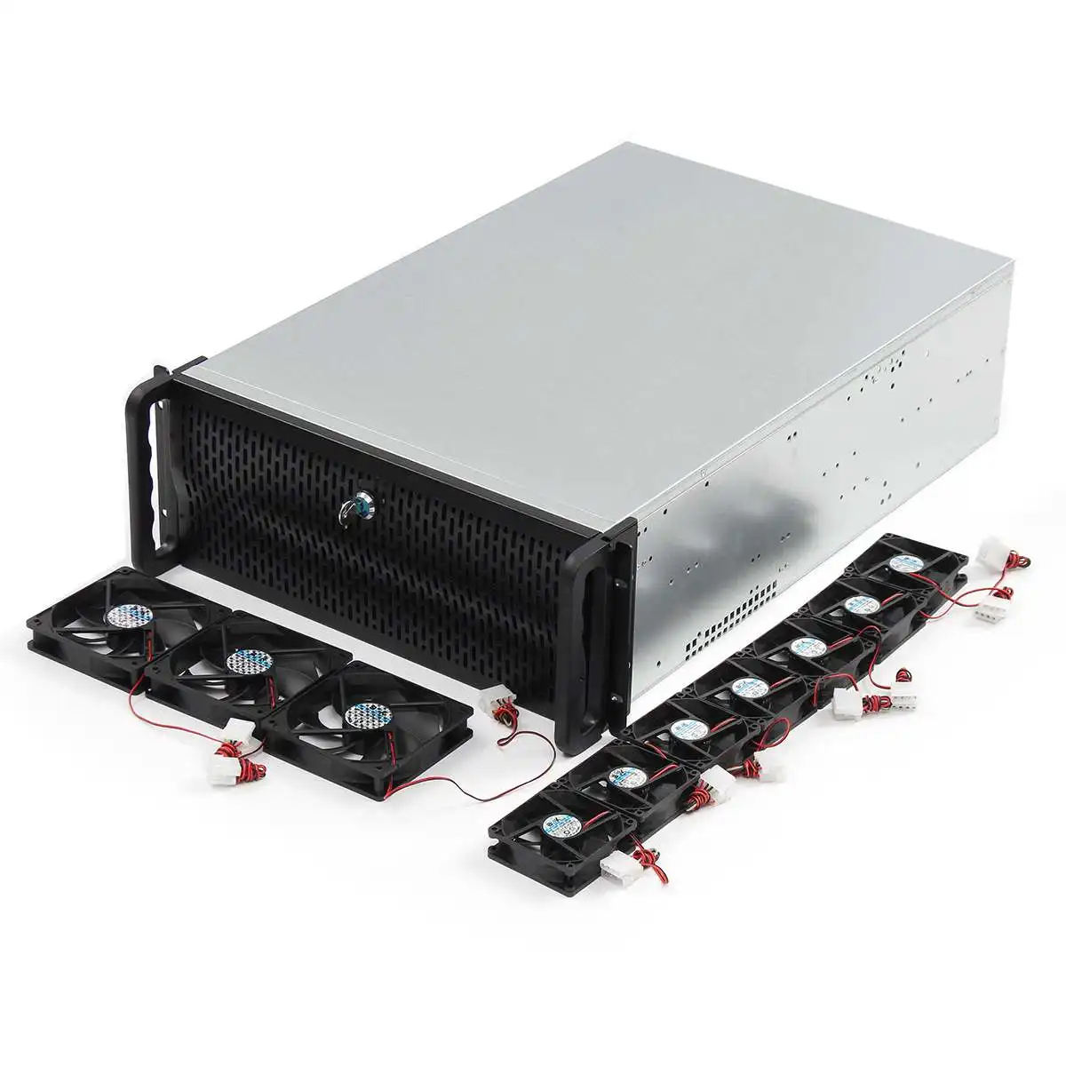 8 GPU 10 Fans & Lock Bitcoin BTC Miner Mining Server Frame Rig Graphics Case Ethereum ETH Aolly Case New Arrival 2019 8 GPU 10 Fans & Lock Bitcoin BTC Miner Mining Server Frame Rig Graphics Case Ethereum ETH Aolly Case New Arrival 2019