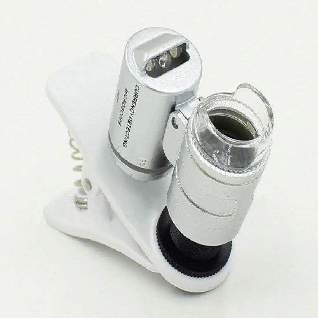 BHTS-1Pcs Универсальный 3 светодиода Клип Мобильный телефон микроскоп Лупа микро-объектив 60X оптический зум телескоп объектив камеры