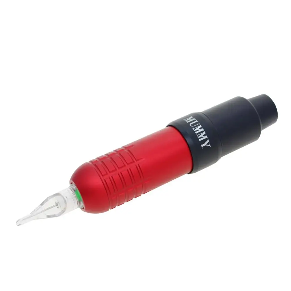 

Mummy Rotary Tattoo Pen Machine Aluminum Frame Japan Motor RCA Connection Red Color