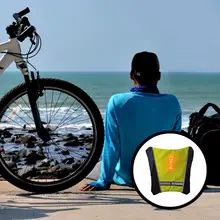 Велосипедный жилет светодиодный 30 светодиодный огни безопасности Поворотная сигнальная лампа жилет для езды на велосипеде в ночное время Предупреждение рюкзак Путеводный свет