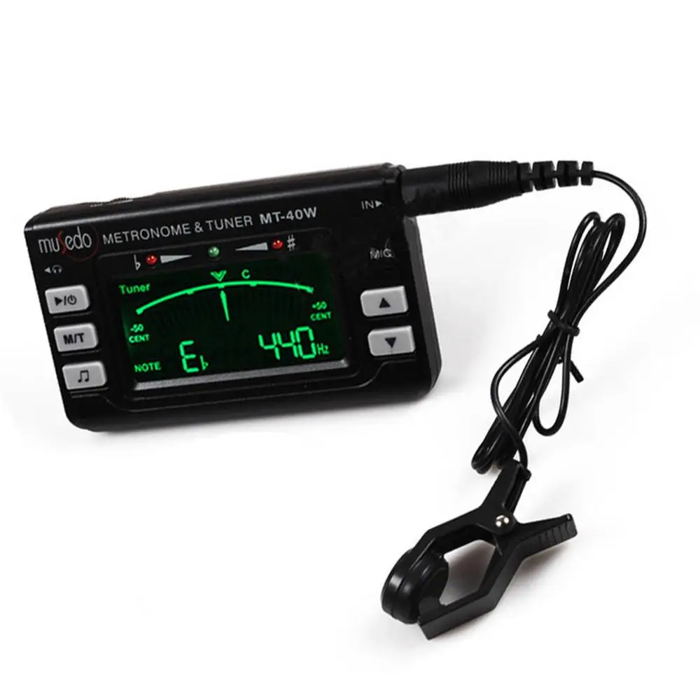 

Musedo MT-40W Metronome Tuner Tone Generator LCD Display Electronic Digital Tuner for Clarinet/Saxophone/Woodwind Accessories