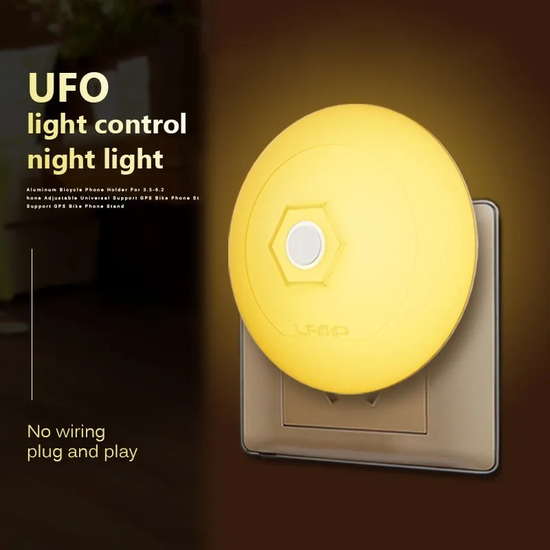 Night Light Plug In Light Control Sensor US Plug Luminaire Led Lamp