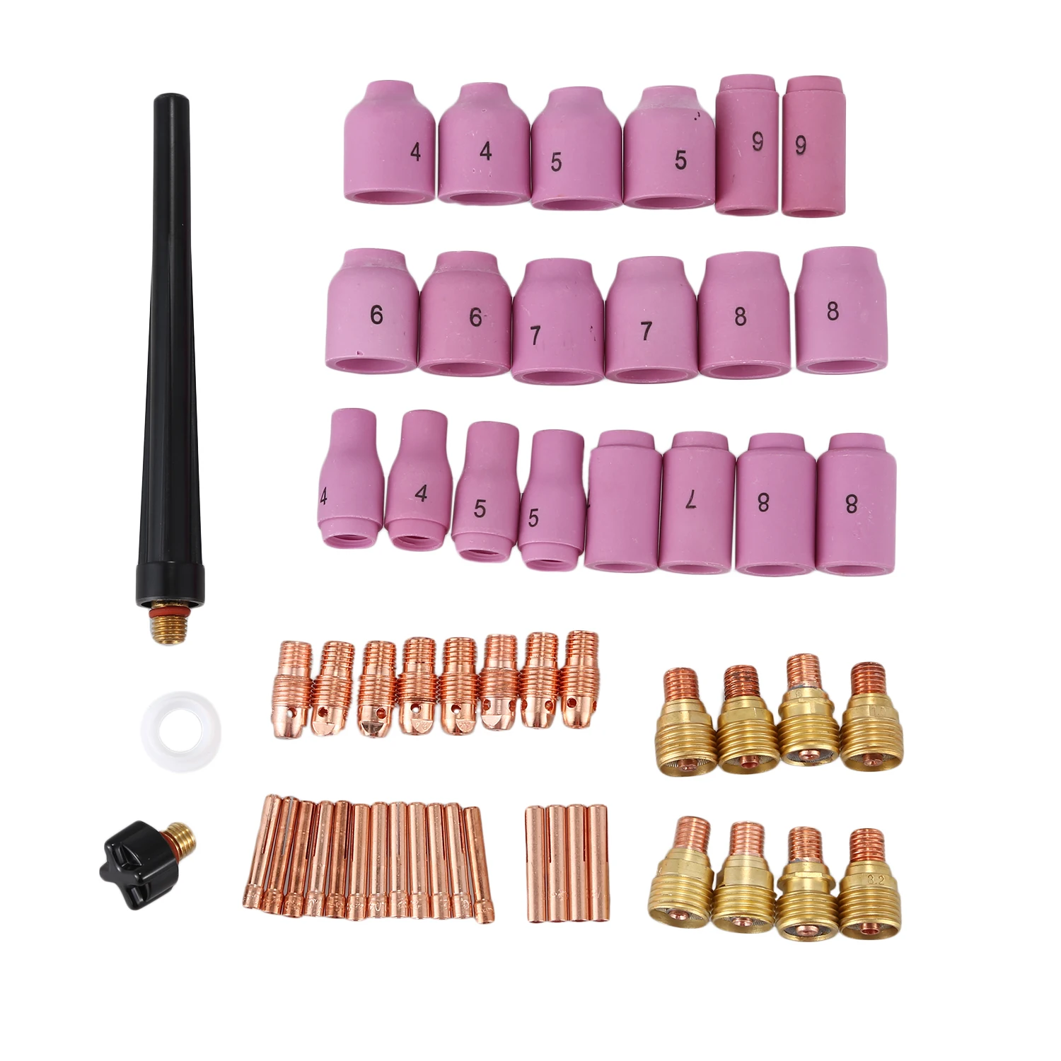 55PCS Setup Consumables Kit For WP-9 WP-20 WP-25 Series TIG Welding Torch 13N 53N Nozzles Back Cap Long short 55PCS Setup Consumables Kit For WP-9 WP-20 WP-25 Series TIG Welding Torch 13N 53N Nozzles Back Cap Long short