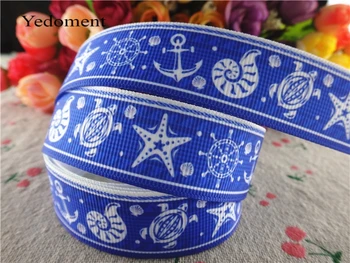

16031459, new arrival 7/8'' 22mm 10 yards the navy printed grosgrain ribbons cartoon ribbon handmade hair bows
