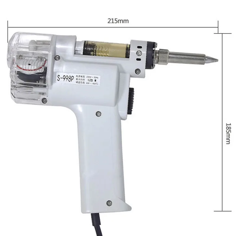 S-998P 220 В 100 Вт двойной насос Электрический Всасывающий оловянные пистолеты Электрический вакуумный отпаивающий насос припой присоски пистолеты всасывающие пистолеты