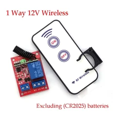 1 maneira 12 v Módulo Sem Fio + 2 Chave RF Controle Remoto Sem Fio/433 m Interruptor de Controle Remoto/ interruptor de Controle Remoto sem fio