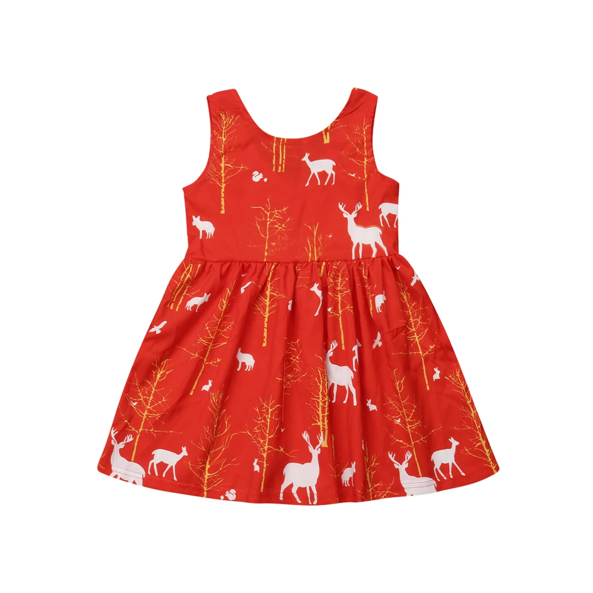 

pudcoco Newborn infant Baby Girls Princess christmas xmas Dress formal dance dress Clothes christmas xmas dress baby girl baby