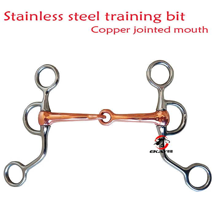 

Free shipping Stainless steel training horse bit,5" copper jointed mouth,never rusted.Horse riding bit(BT1152)