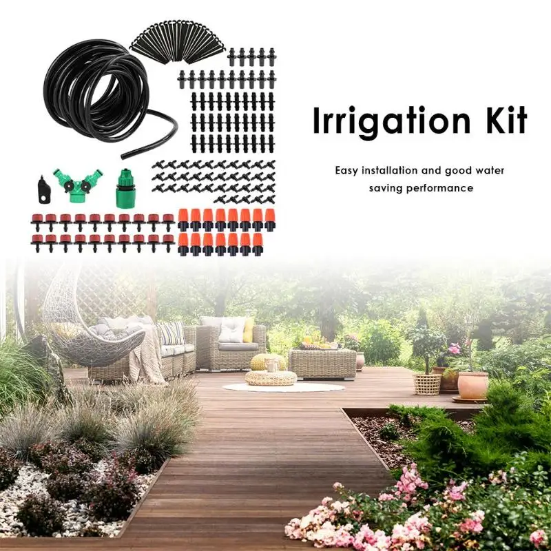 

30m Plastic Micro Drip Irrigation System Adjustable Dripper Plant Self Watering Kit 2019 New Arrival Garden Watering Tool