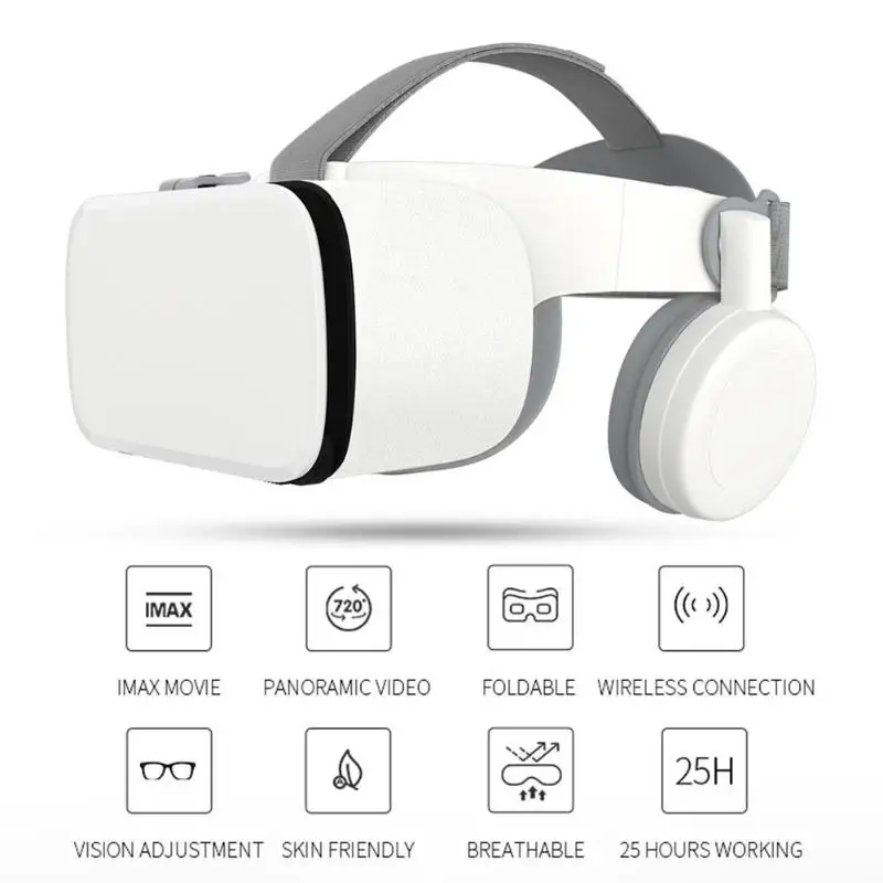 VR Z6 Bluetooth VR Virtual Reality Headset 3D Glasses VR...