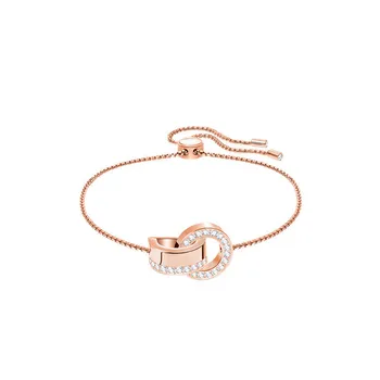 

Charm Friendship 1:1 Swa Bracelets For Women White Rose Gold Colour Can Adjust Sale Jewelry