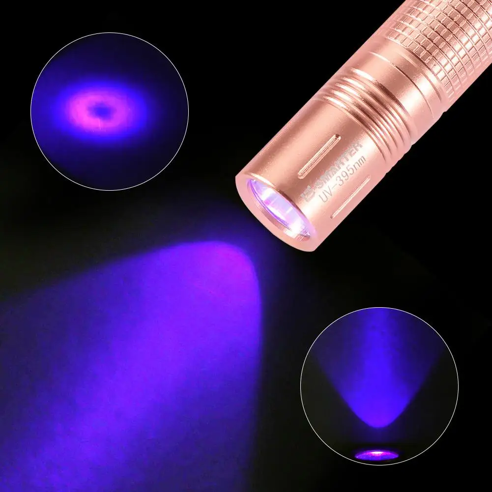 

linterna led recargable de alta potencia 365nm Ultra Violet UV Flashlight Torch Lamp Handheld Light For Fluorescence Test