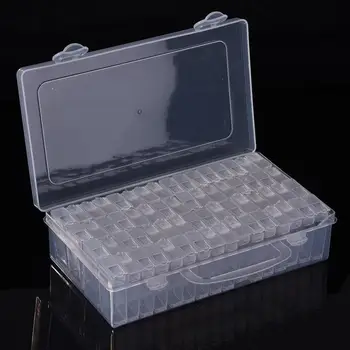 

New 64Lattices Dismountable Diamond Embroidery Accessories Diamond Painting Boxes Cross Stitch Cases Container Storage Box