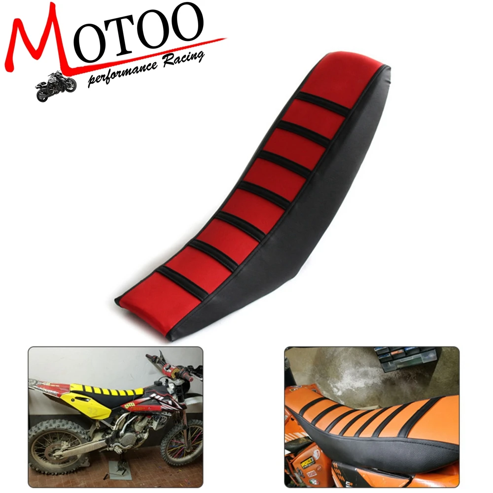 

Motorcycle Rubber Striped Soft-Grip Gripper Soft Seat Cover For KTM SX XC EXC XC-W SX-F 85-450