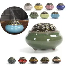 Керамическая курильница, курильница, буддизм, катушка, палочка, держатель, пепельница, ароматерапия, Декор, лед, растрескивание, печь для дома, чайный домик