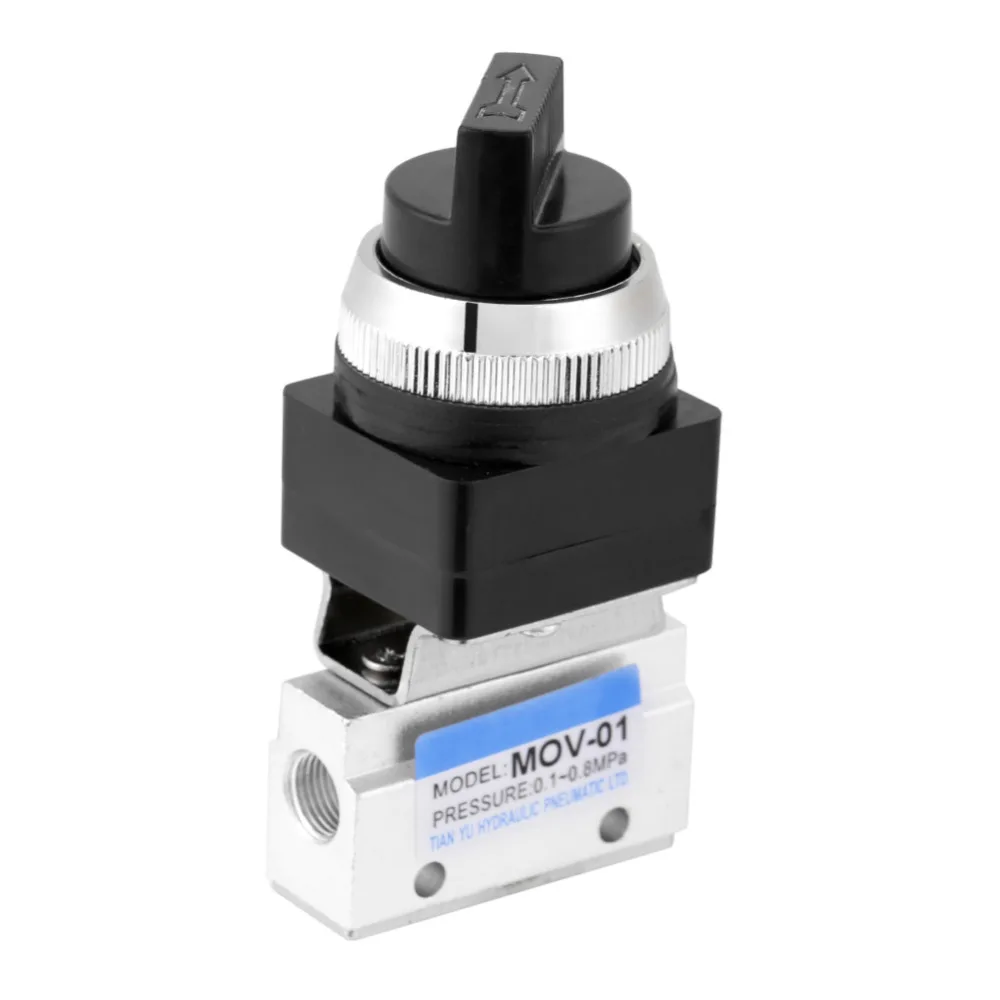 MOV-01 2-х Позиционный выключатель 2-полосная G1/8 ''ручной Управление Воздушный Пневматический Механический клапан