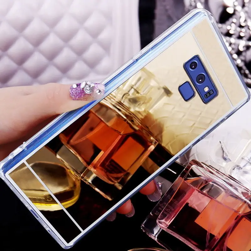 

Soft Mirror TPU Case for Samsung S10 E S9 S8 Plus S7 S6 edge J4 J6 Prime A6 A8 Plus A9 A7 2018 Note9 J2core J3 J5 J7 2017 Cover