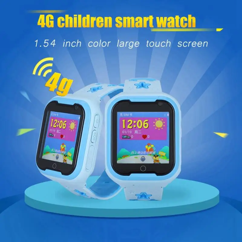 

One Click SOS Smart Children Watch GPS LBS WIFI Positioning Smartwatch for Kids Support Photo Video and APP Control