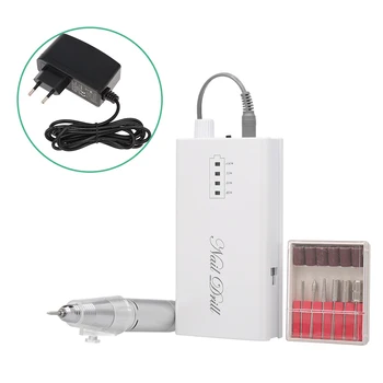 

Rechargeable Nail Drill Machine Kit Electric Nail Polisher Set Cordless Portable Manicure Set Optional EU / US Plug