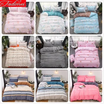 

150X200 180X220 200X230 220X240 Duvet Cover Bedding Set Adult Kids Soft Cotton Bed Linen Single Full Queen King Size Bedspreads