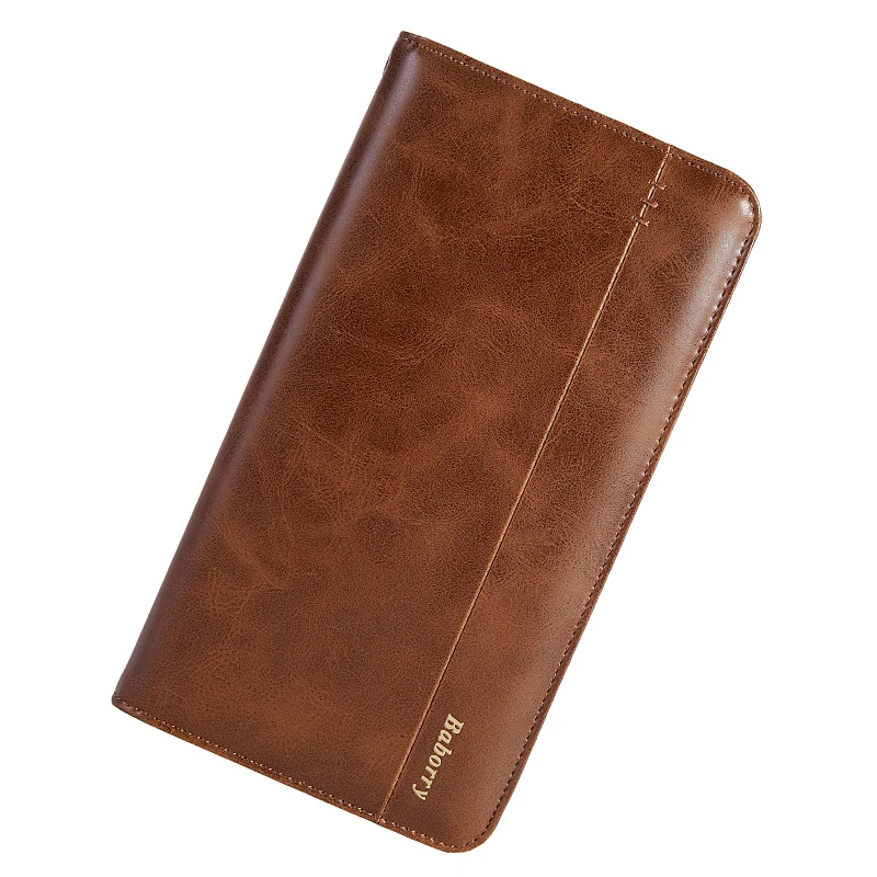 

Vintage Business Clutch Wallets for Men Long Wallet Multifunction Cellphone Pack Casual Zipper Coin Purses Portable Wristlet