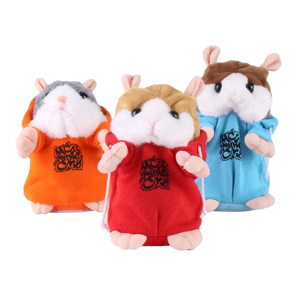 

Lovely Talking Sweet Talking Hamster Sound Record Repeat Speaking Plush Hamster Animal Toy Early Learning Kids Baby Gift