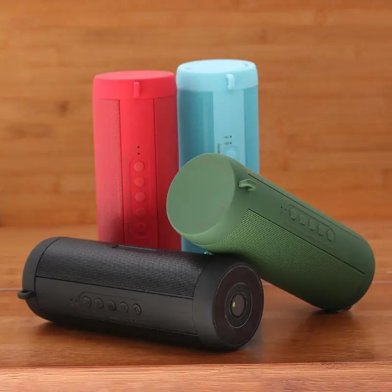 

T2 Bluetooth Speaker Wireless Outdoor Waterproof Subwoofer FM Radio Stereo Music Audio Player Flashlight Support TF Card Hifi