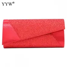 Дизайн, роскошные женские клатчи, Блестящие Блестки, конверт, вечерняя сумочка на цепочке, для выпускного, для свадьбы, клатч, сумочка красного цвета