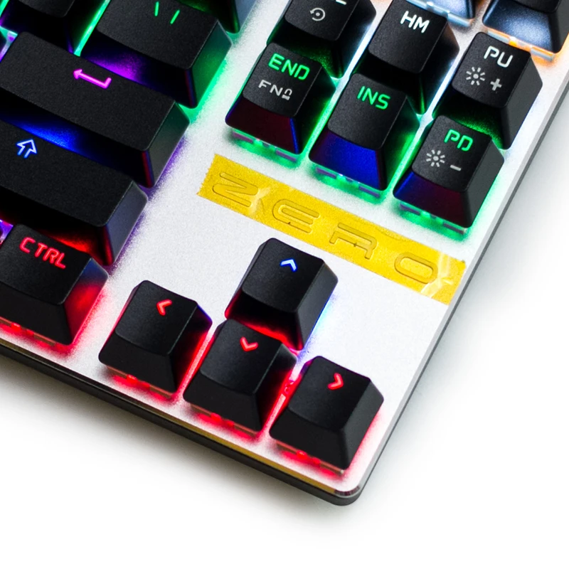 Goedkoop Metoo Editie Mechanische Toetsenbord 87 toetsen 104 Toetsen Gaming Toetsenborden voor Tablet Desktop Russisch Spaans Hebreeuws arabisch muismat