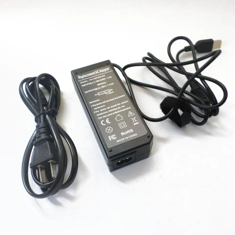 

AC Adapter For Lenovo IdeaPad Touch S210 S310 s405 S410P S500 S510 S510p SI982 20V 4.5A USB Plug With Laptop Power Charger Plug