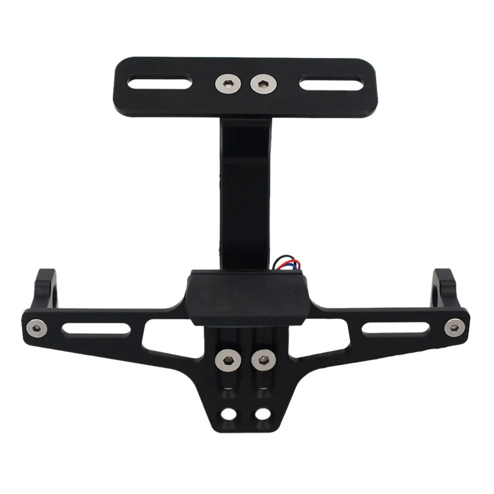 

Universal CNC Motorcycle Adjustable Angle Aluminum alloy License Number Plate Frame Holder Bracket