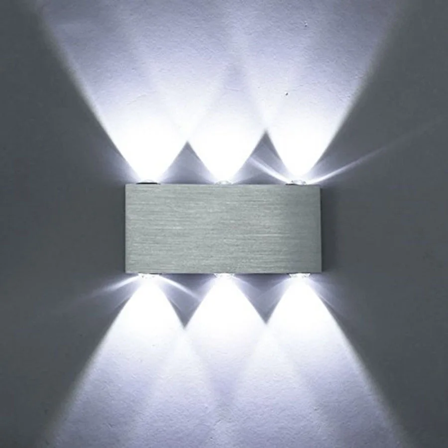 

6W AC85-265V led wall light Rectangle Aluminum Modern Sconce Up and Down Decorative Lamp for KTV/Bedroom/Bar 45