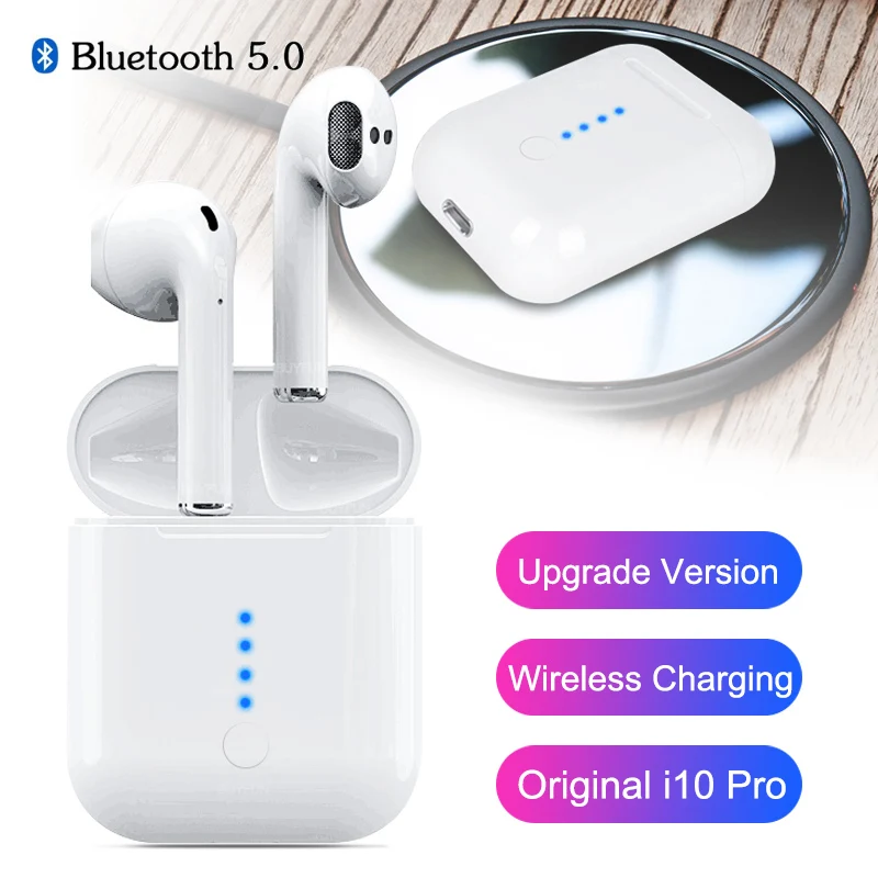 

Tws i10 Pro wireless earphone bluetooth earphones with charging case touch binaural call hifi earbuds with mic i 10 tws pk i12