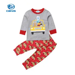 В наличии рождественские детские для мальчиков набор одежды для новорожденных Для маленьких мальчиков с длинным рукавом мультфильм