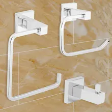 3 шт./компл. держатель для туалетных рулонов Набор хромированные наборы аксессуаров для ванной комнаты держатель для туалетных рулонов крючок для халатов и полотенец Настенный