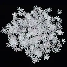 300 шт., креативная искусственная Снежинка, Классическая блестящая Снежинка, рождественская елка, украшения для праздника, вечеринки, дома, своими руками