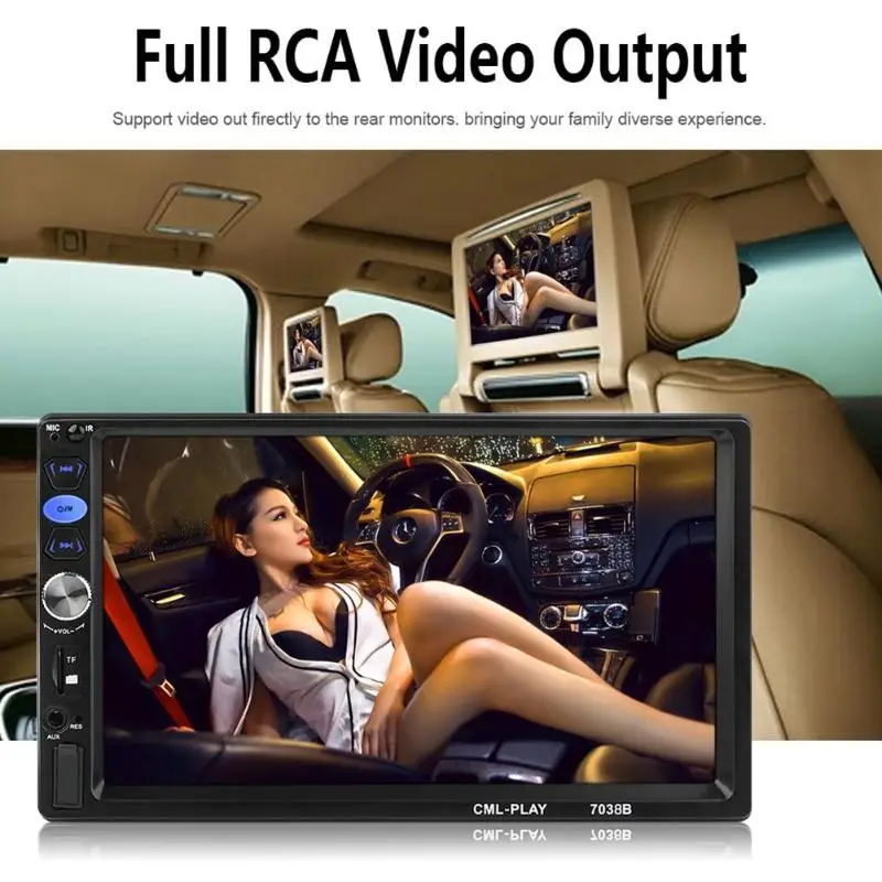2 Din автомобильное радио 7 &quotHD сенсорный экран MP5 Аудио Стерео Bluetooth видео