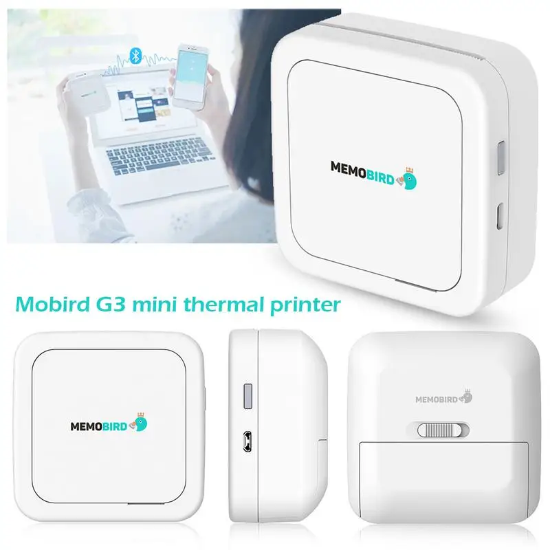 

2018 G3 Mini Thermal Printer Mobile Phone Photo Pocket Colorful Portable Printer Dropship