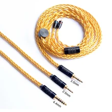 Кабель для наушников Okcsc MMCX Dechcable 2 5 мм 3 4 8 ядер 49 проводов