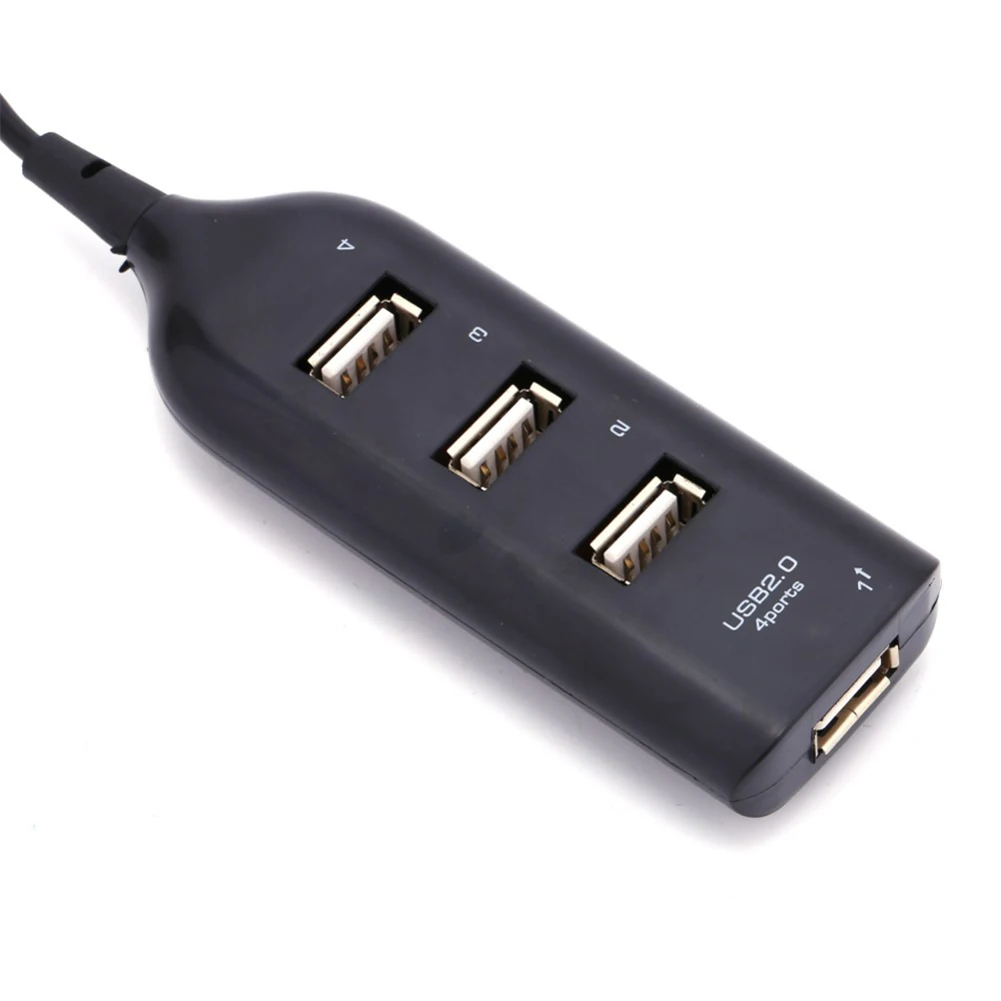 High Speed Micro Mini 4 Ports 2.0 USB HUB splitter Adapter For Laptop PC Notebook Receiver Computer Peripherals Accessories