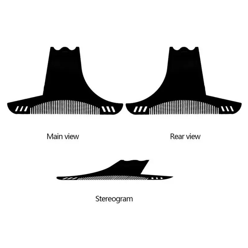 Для укладки бороды только тонкий 1 мм Шаблон трафарет борода гребень для мужчин легкий и гибкий инструмент для формирования бороды