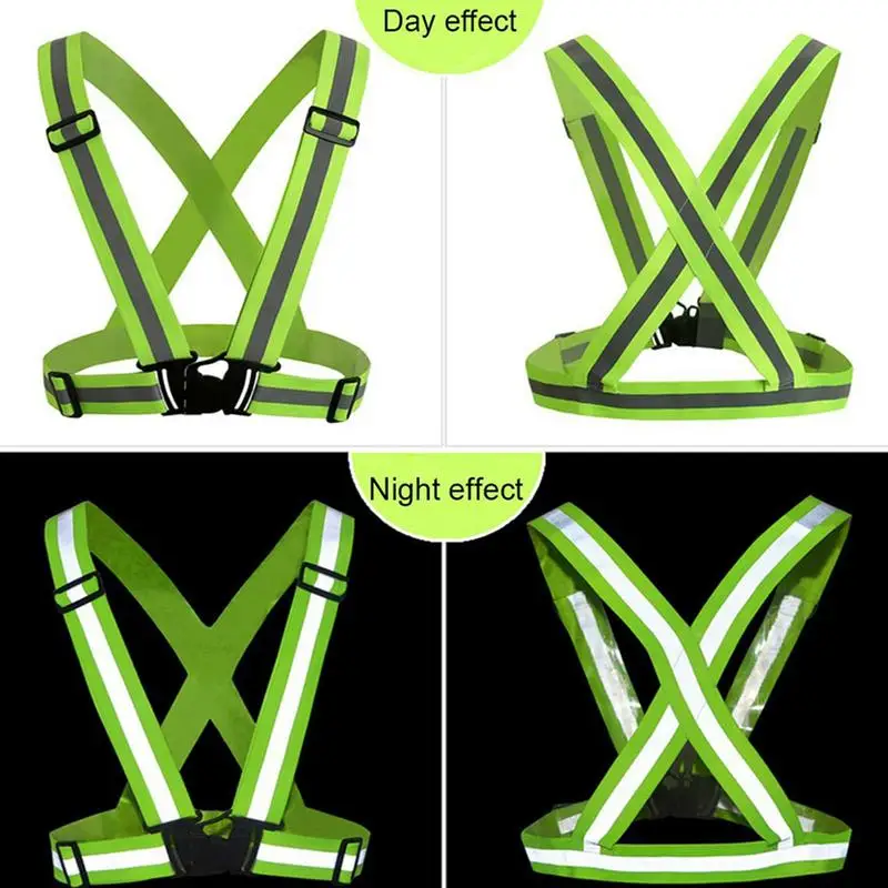 

Reflective Safety Security High Visibility Reflective Vest Gear Stripes Jacket Night Running Wholesale