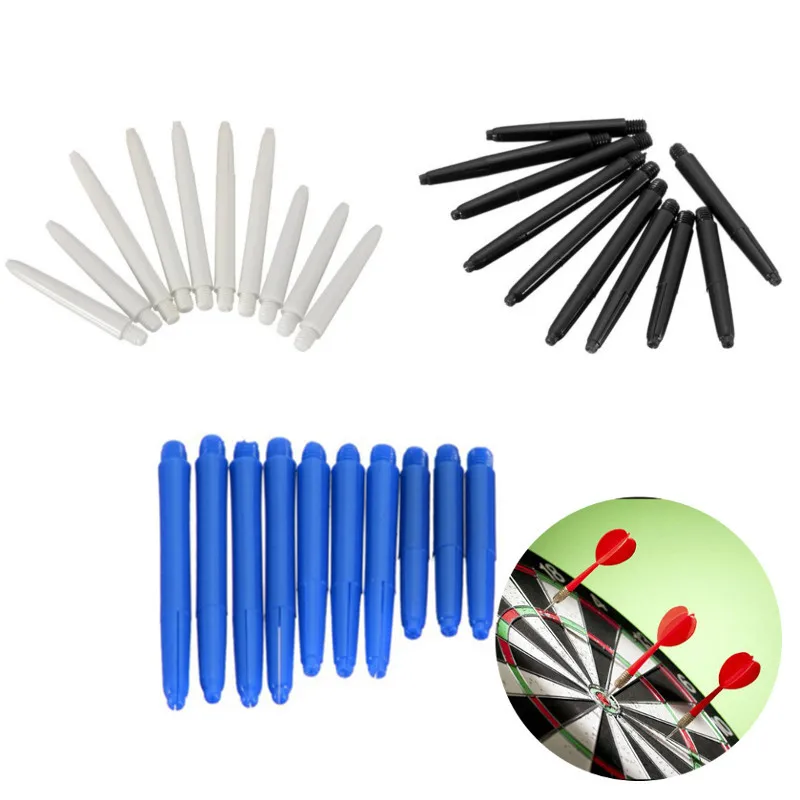 

New Arrival 10Pcs/lot Mixed Length 35/43/48mm Darts Soft Tips Pipe Plastic Darts Shafts Replacement Accessories For Gaming