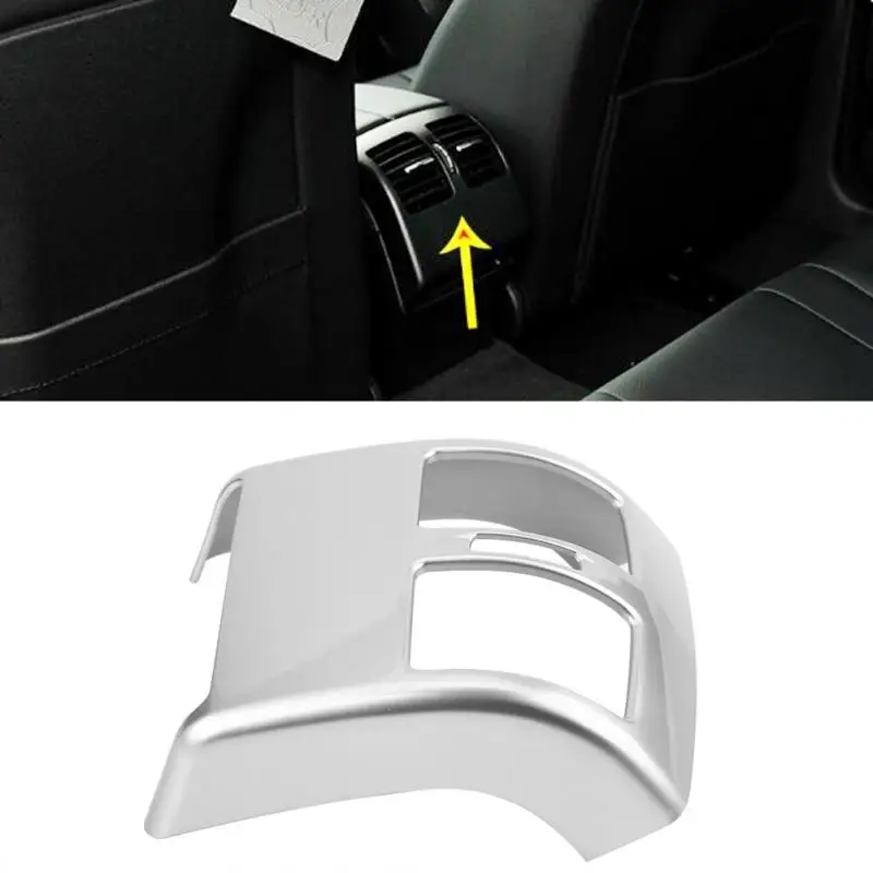

Silver Chrome Car Interior Rear Air Conditioning Vent Outlet Frame Cover Trim for Mercedes Benz C-Class W204 2008-2013
