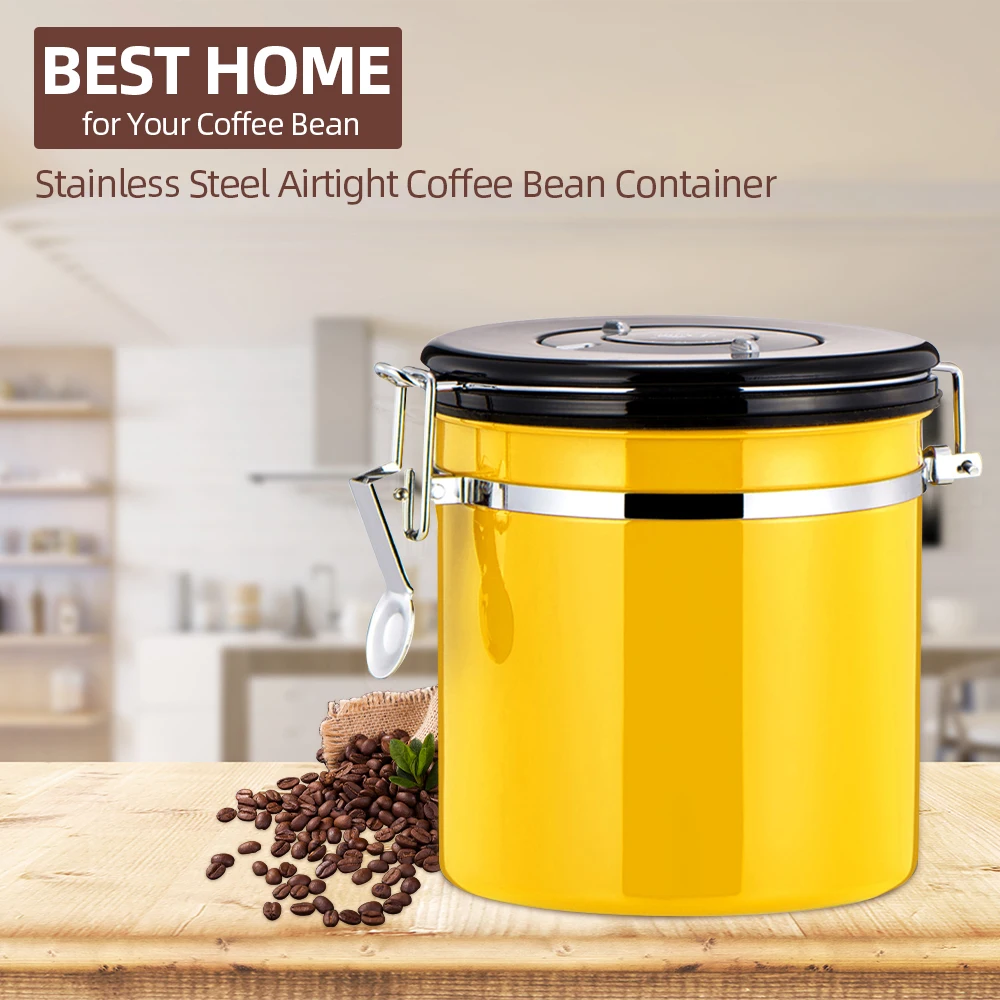 

Coffee Container Coffee Storage Coffee Bean Container Coffee Canister Stainless Steel Container 800ML Tea Container