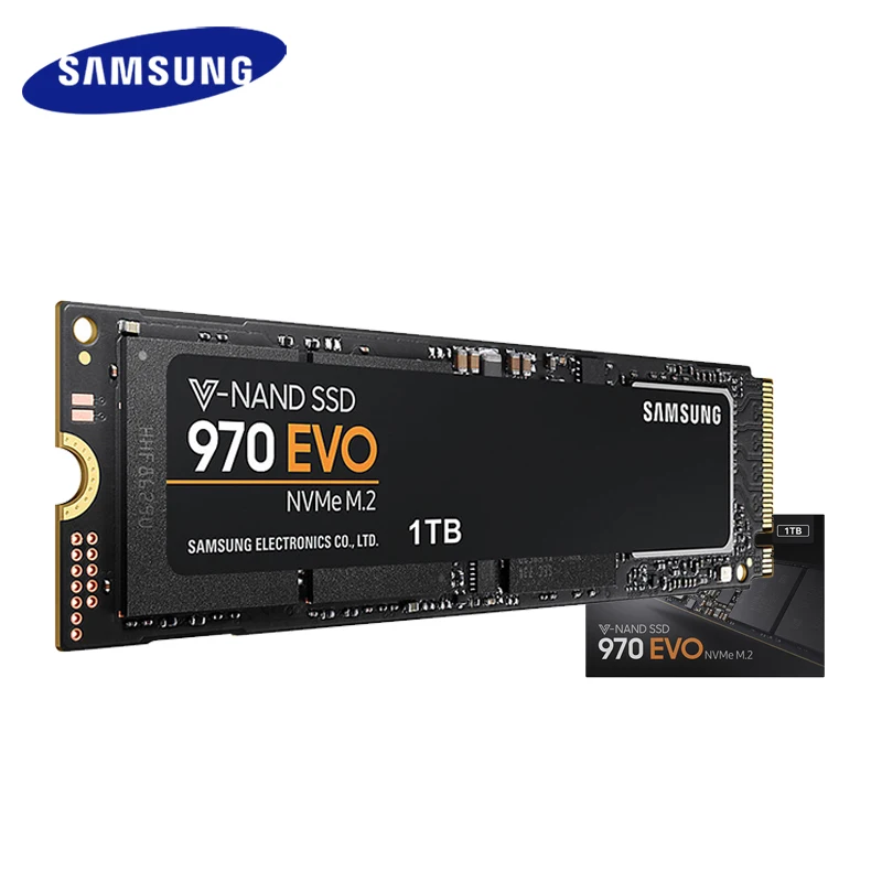 

SAMSUNG SSD M.2 1TB 250GB 500GB 970 EVO Plus NVMe Internal Solid State Drive Hard Disk M2 2280 TLC PCIe Gen 3.0 x 4, NVMe 1.3
